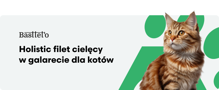 Bastetto Holistic Filet cielęcy w galarecie dla kotów