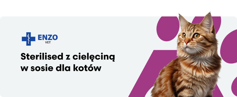 ENZO VET Sterilised z cielęciną w sosie