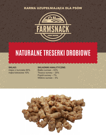 FarmSnack Naturalne Treserki Drobiowe 100g