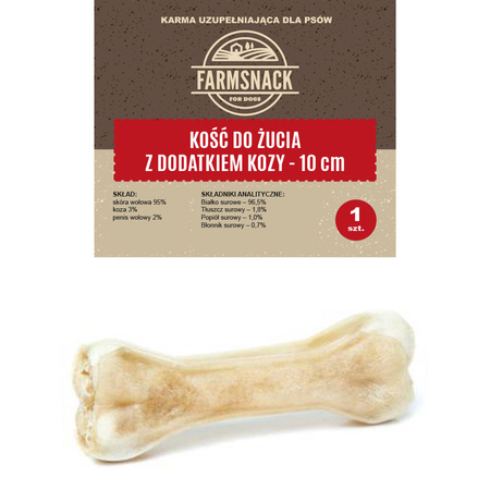 FarmSnack Kość do żucia z dodatkiem kozy 10cm