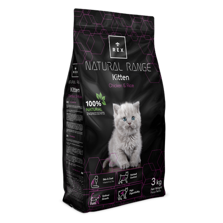 Rex Natural Range Kitten Chicken & Rice 3kg