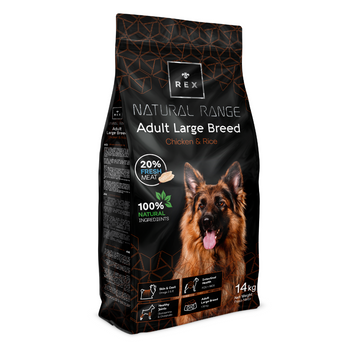 Rex Natural Range Adult Large Breed Chicken & Rice 14kg