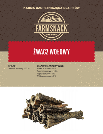 FarmSnack Żwacz wołowy 500g