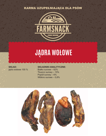 FarmSnack Jądra wołowe 100g