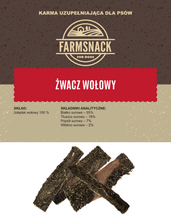 FarmSnack Żwacz wołowy 100g