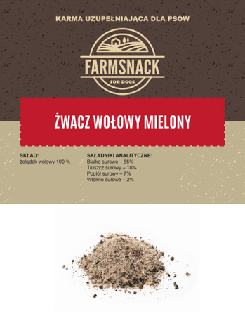 FarmSnack Żwacz wołowy mielony 100g